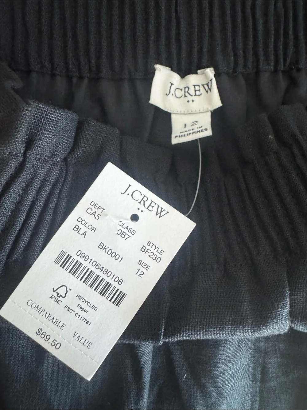J. Crew simple line